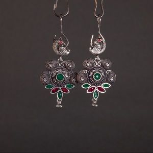 Beautiful peacock Bollywood style earring
